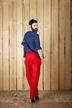 Image 3 of  for rectangle_trouser_red