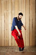 Image 4 of  for rectangle_trouser_red